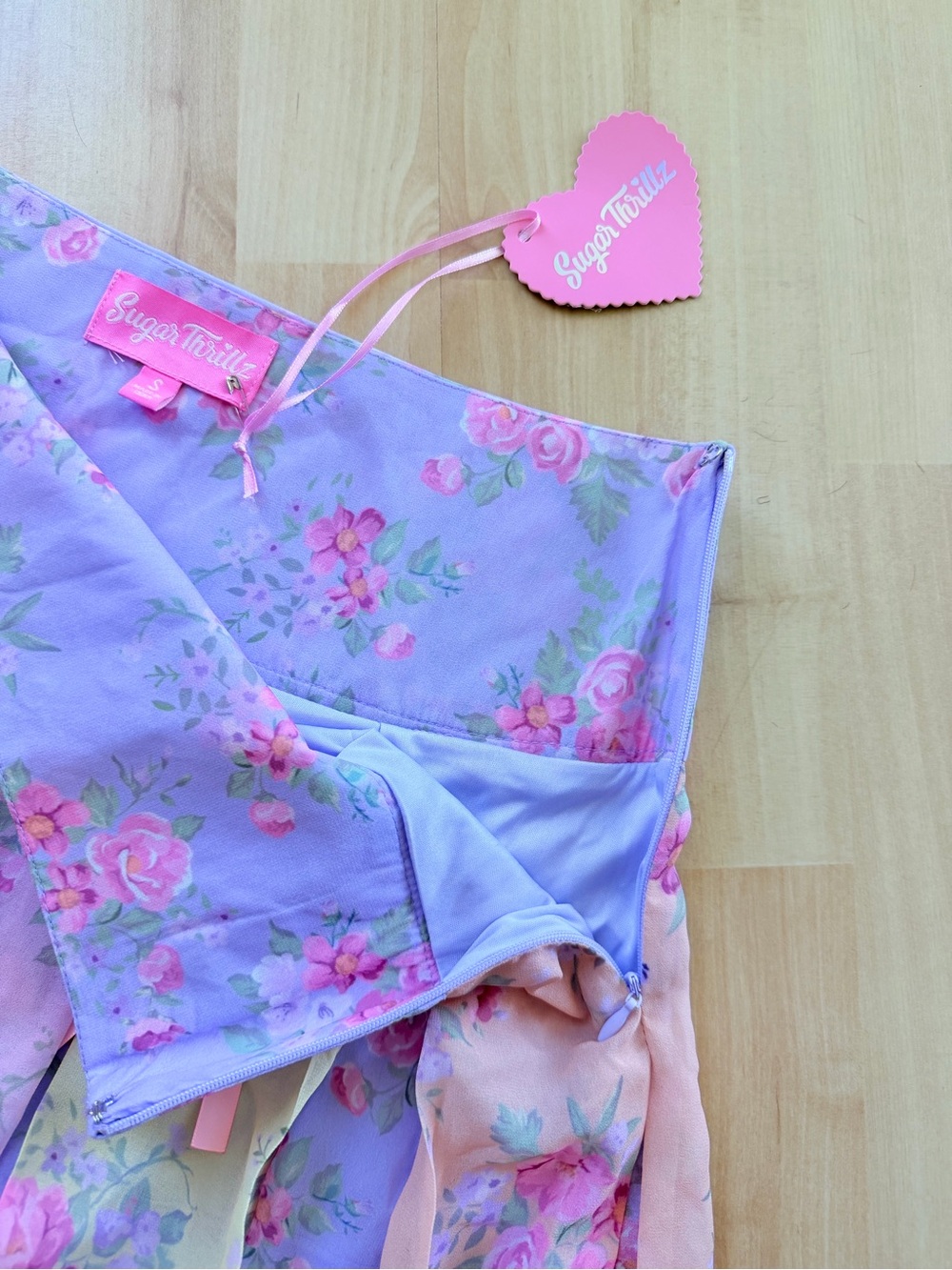 Sugar Thrillz Garden Fantasy Lace Up Skirt - Picture 5 of 5